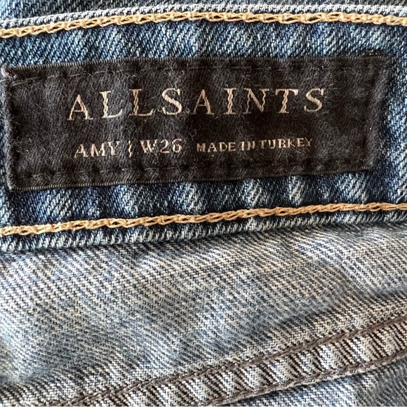 All Saints Amy Girlfriend Jeans size 26 - Picture 4 of 13